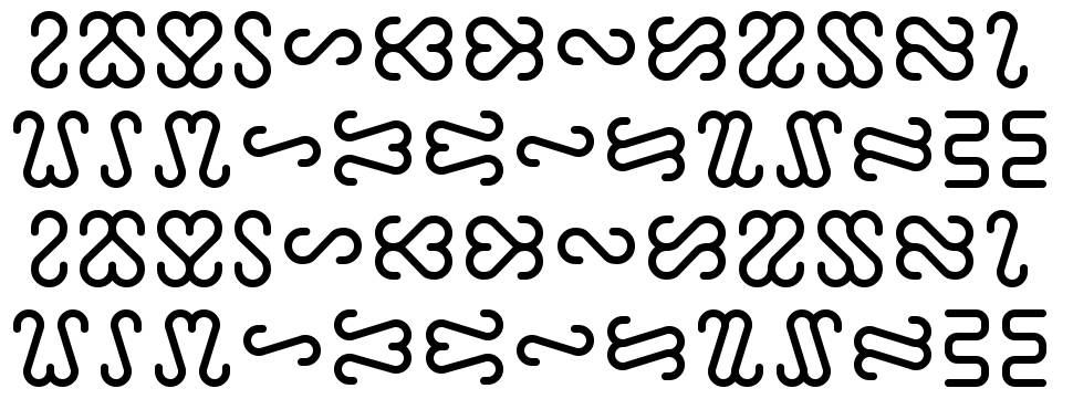 Ophidian 字形 标本