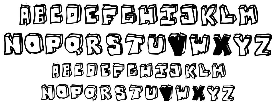 OPN Stun Filla Wenka フォント