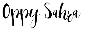 Oppy Sahra font