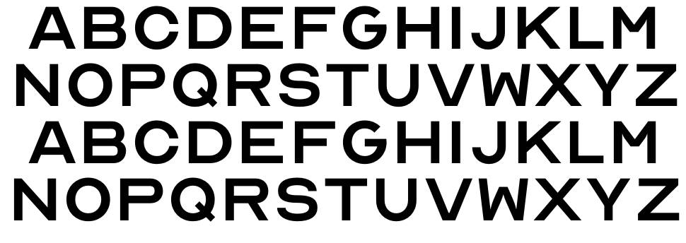Optician Sans 字形 标本