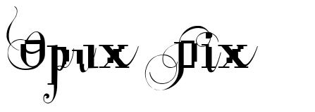 Opux Pix 字形