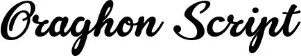 Oraghon Script フォント