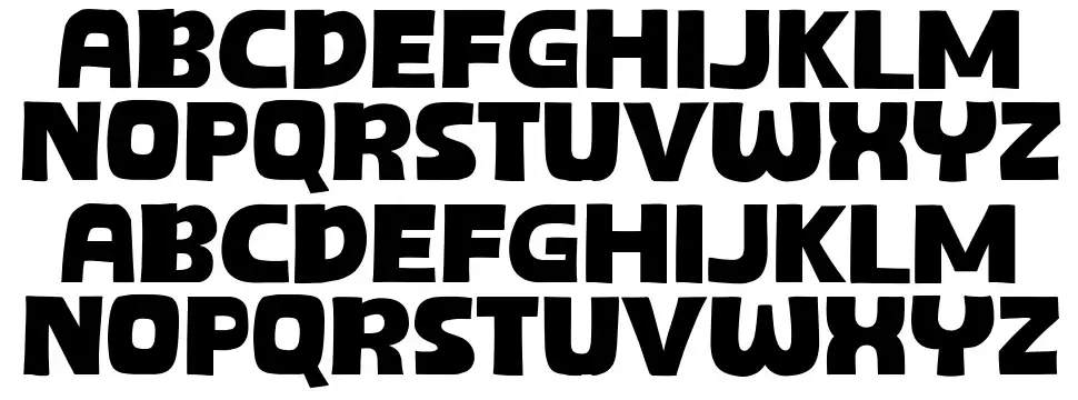 Orange Stylefont specimens