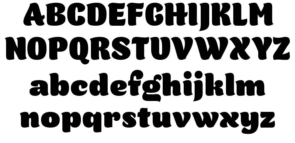 Orangina font specimens