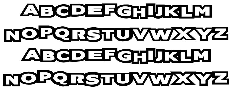 Oreos font specimens
