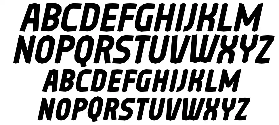 Oreta font specimens