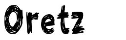 Oretz шрифт