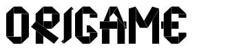 Origame font