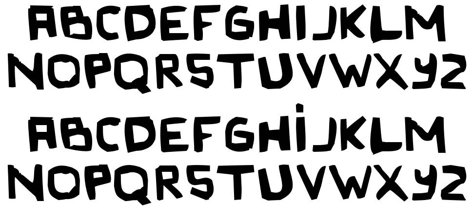 Original Olinda Style font specimens