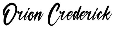 Orion Crederick font