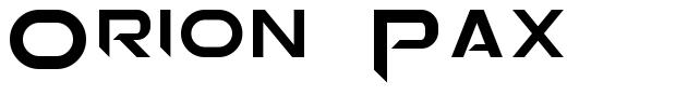 Orion Pax font