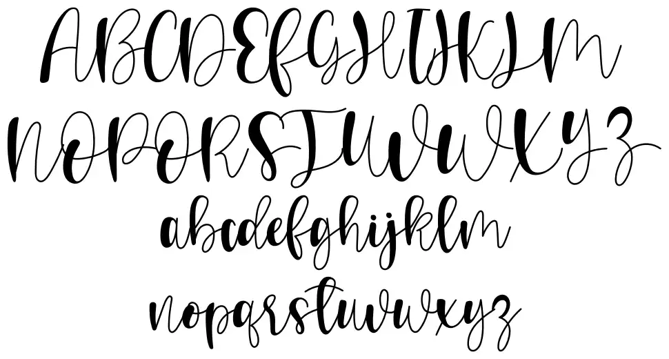 Orlline schriftart vorschau