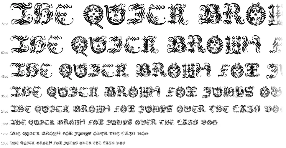 Ornamental Initial font by Manfred Klein FontRiver