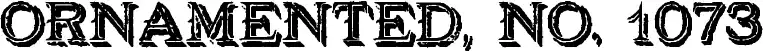 Ornamented, No. 1073