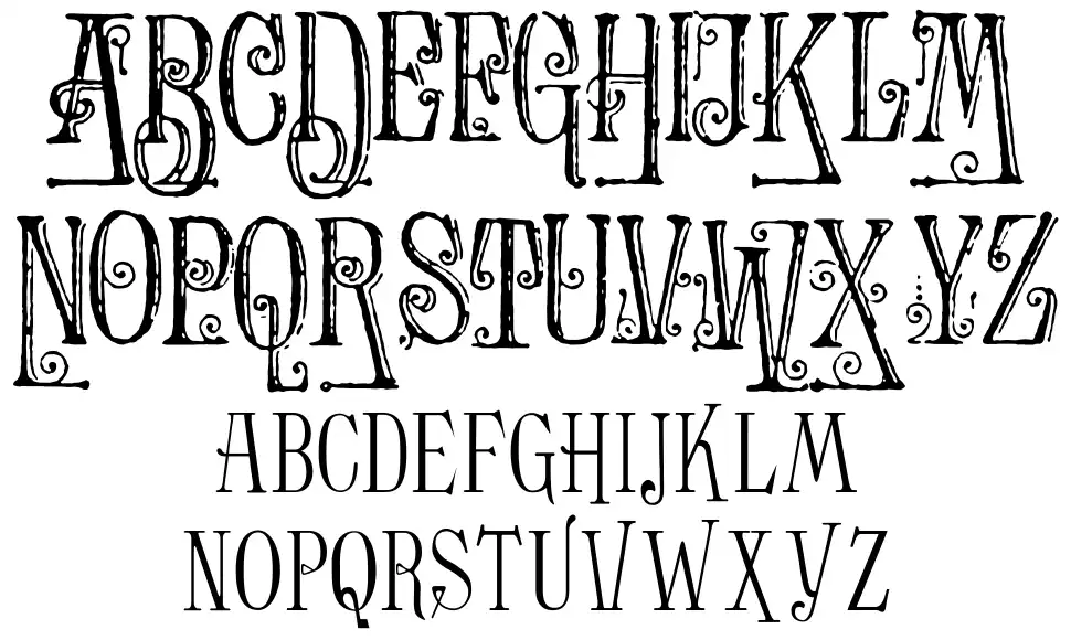 Ornamented, No. 1555font specimens