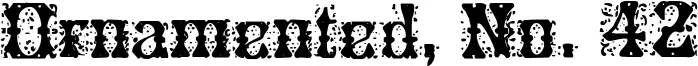 Ornamented, No. 42