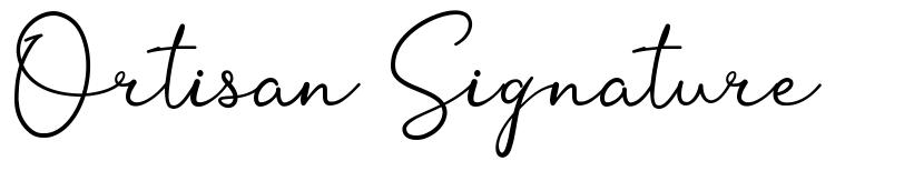 Ortisan Signature 字形