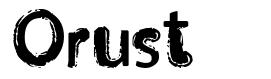 Orust font