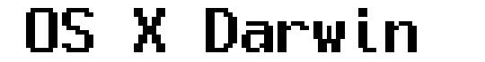 OS X Darwin шрифт