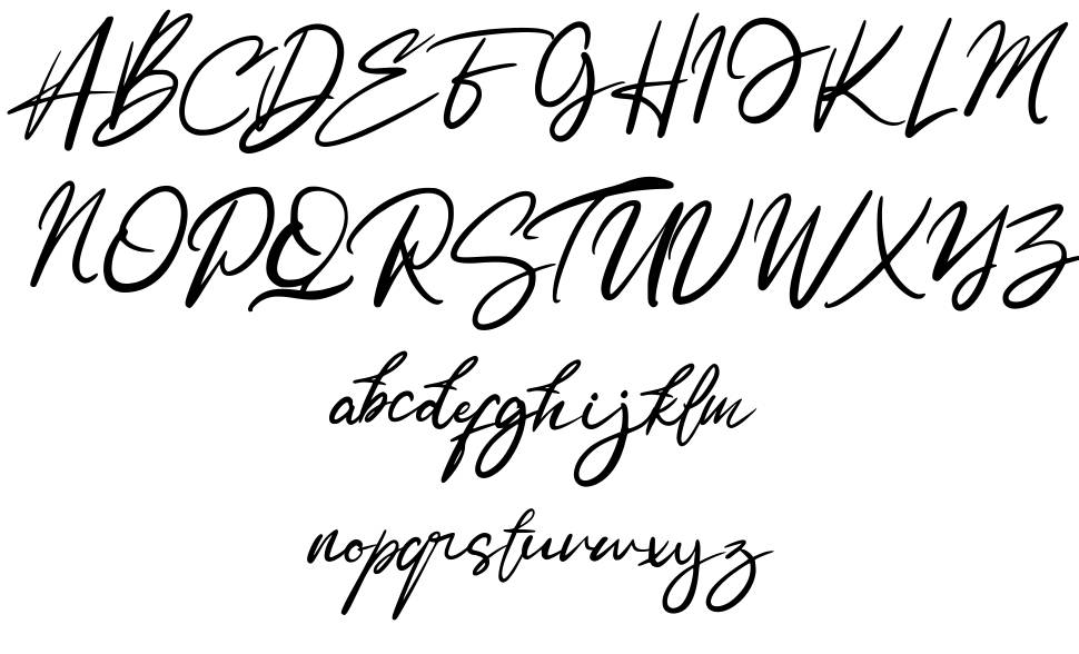 Osage font specimens
