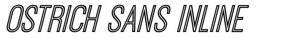 Ostrich Sans Inline font