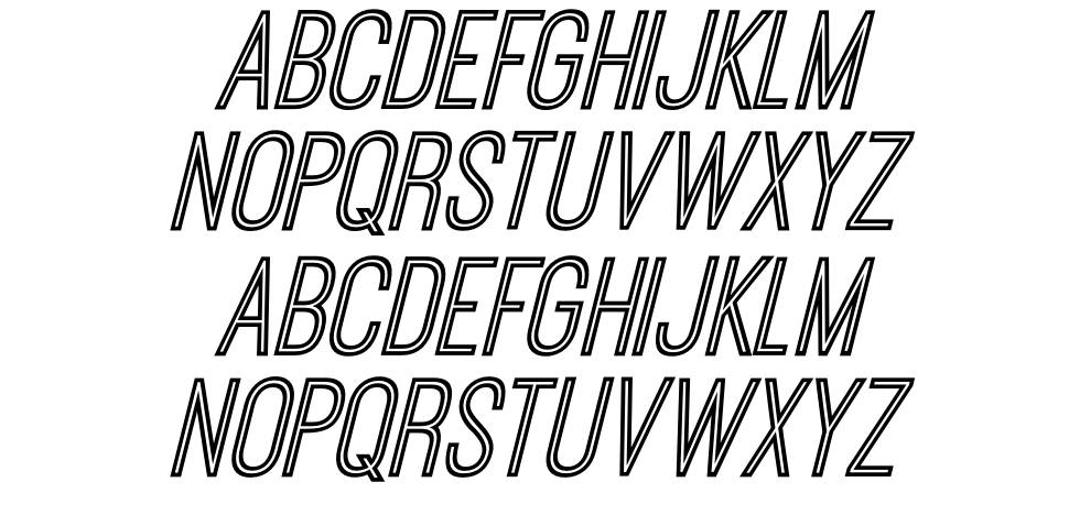 Ostrich Sans Inline font specimens
