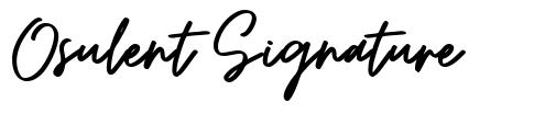 Osulent Signature шрифт