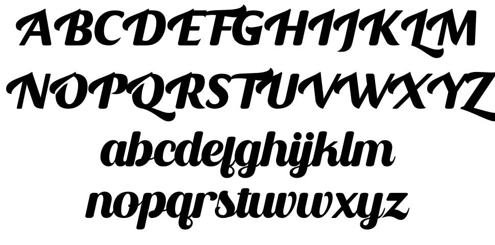 Otista font specimens