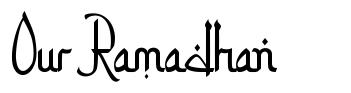 Our Ramadhan font