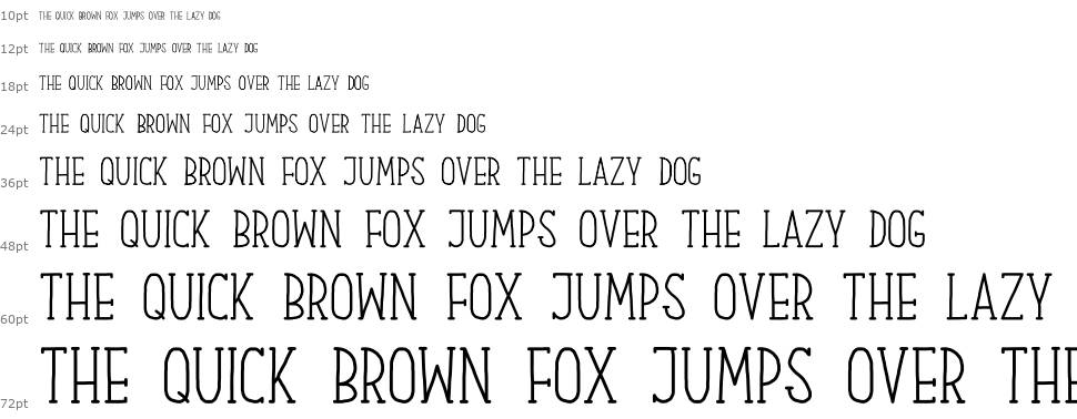 Our Serif Hand font Waterfall