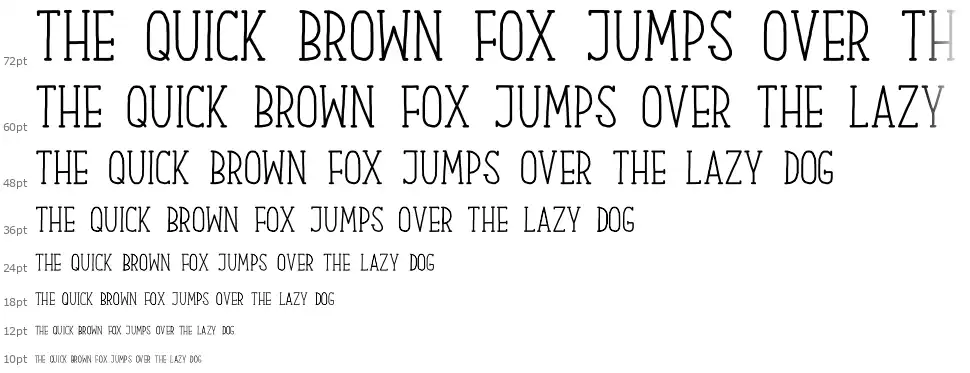Our Serif Handfont waterfall