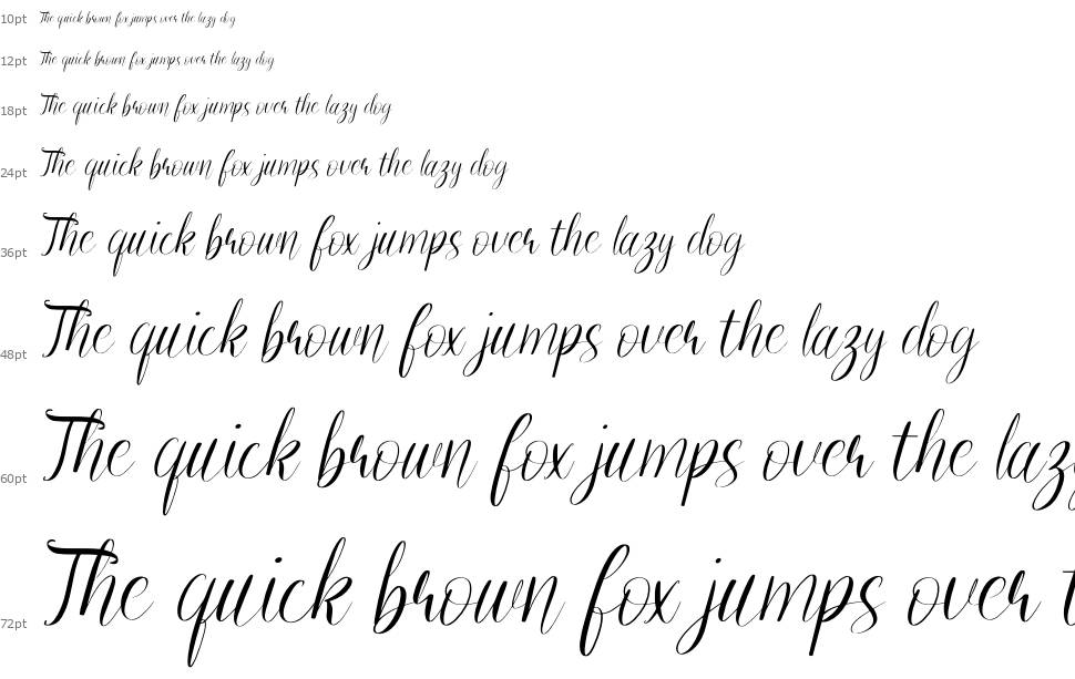 Out Line font Waterfall