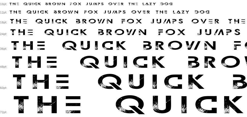 Outerspace Militia font Waterfall