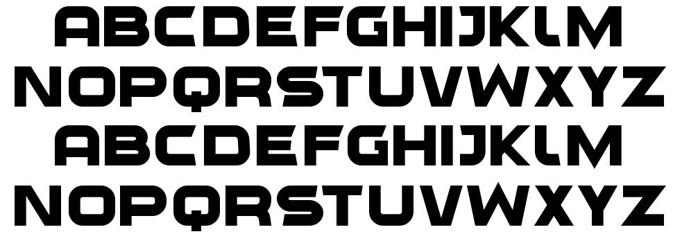 Outlier font specimens