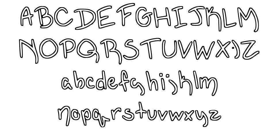 Outline font specimens