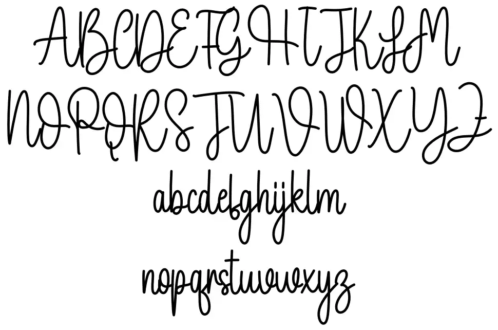 Outlinedfont specimens