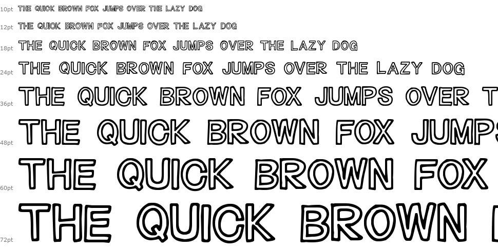 Outliners font Waterfall