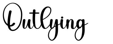 Outlying font