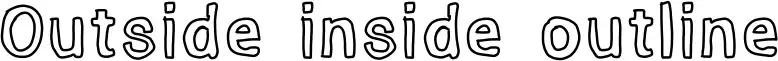 Outside inside outline