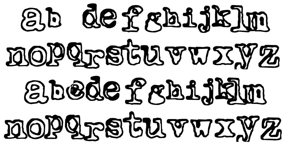 Outwrite font specimens