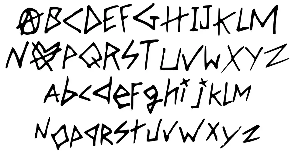 Over Obsessed Girlfriendfont specimens