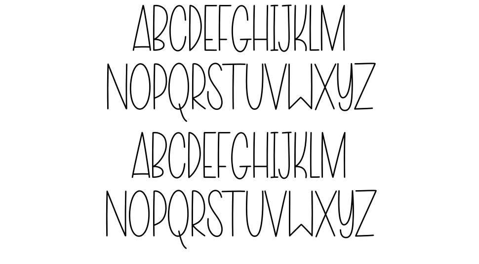 Overlove font specimens