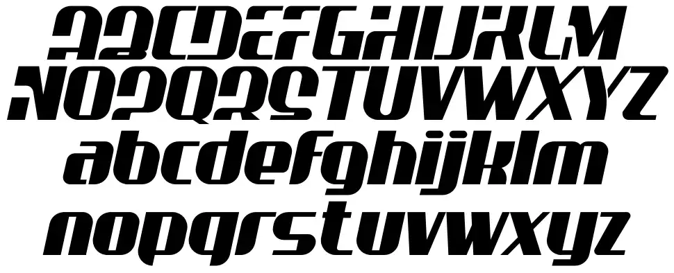 Overtakingfont specimens