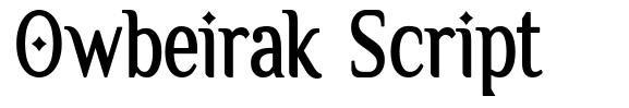 Owbeirak Script フォント