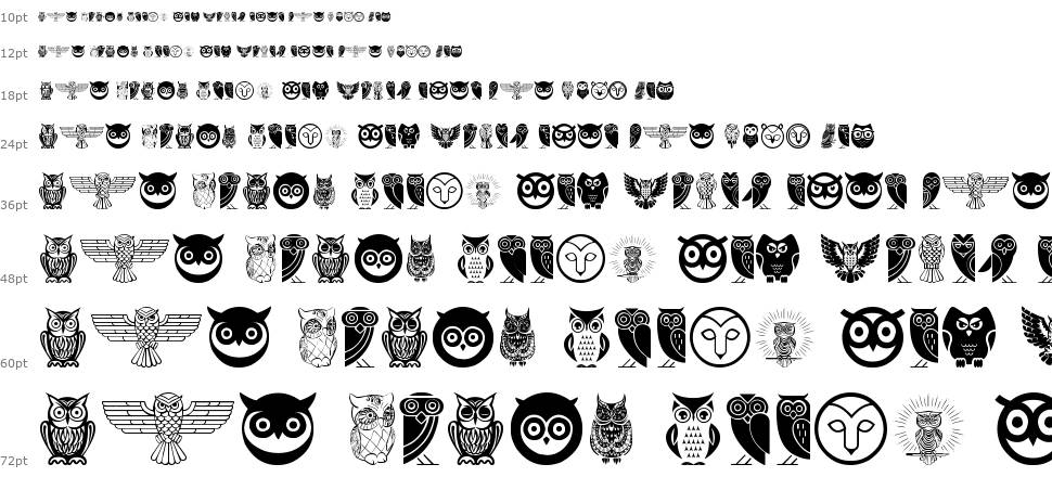 Owl font Şelale