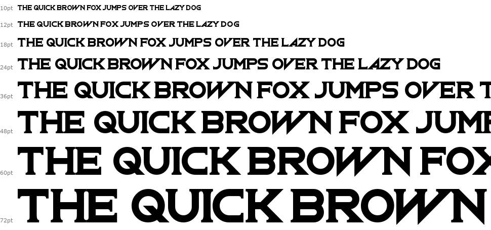Oxen Crossbow font Waterfall