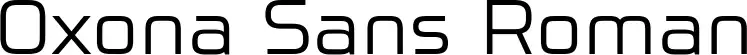 Oxona Sans Roman