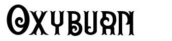 Oxyburn шрифт