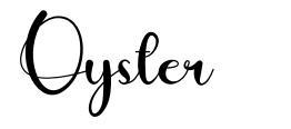 Oyster czcionka
