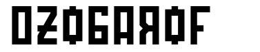 Ozobarof шрифт